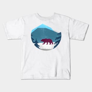 Bear in the Woods Kids T-Shirt